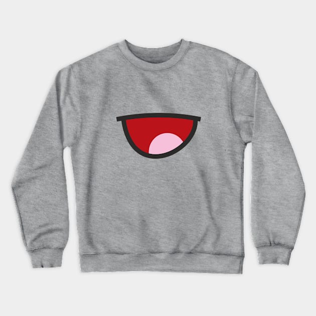 Smile Mouth Crewneck Sweatshirt by Jennifer